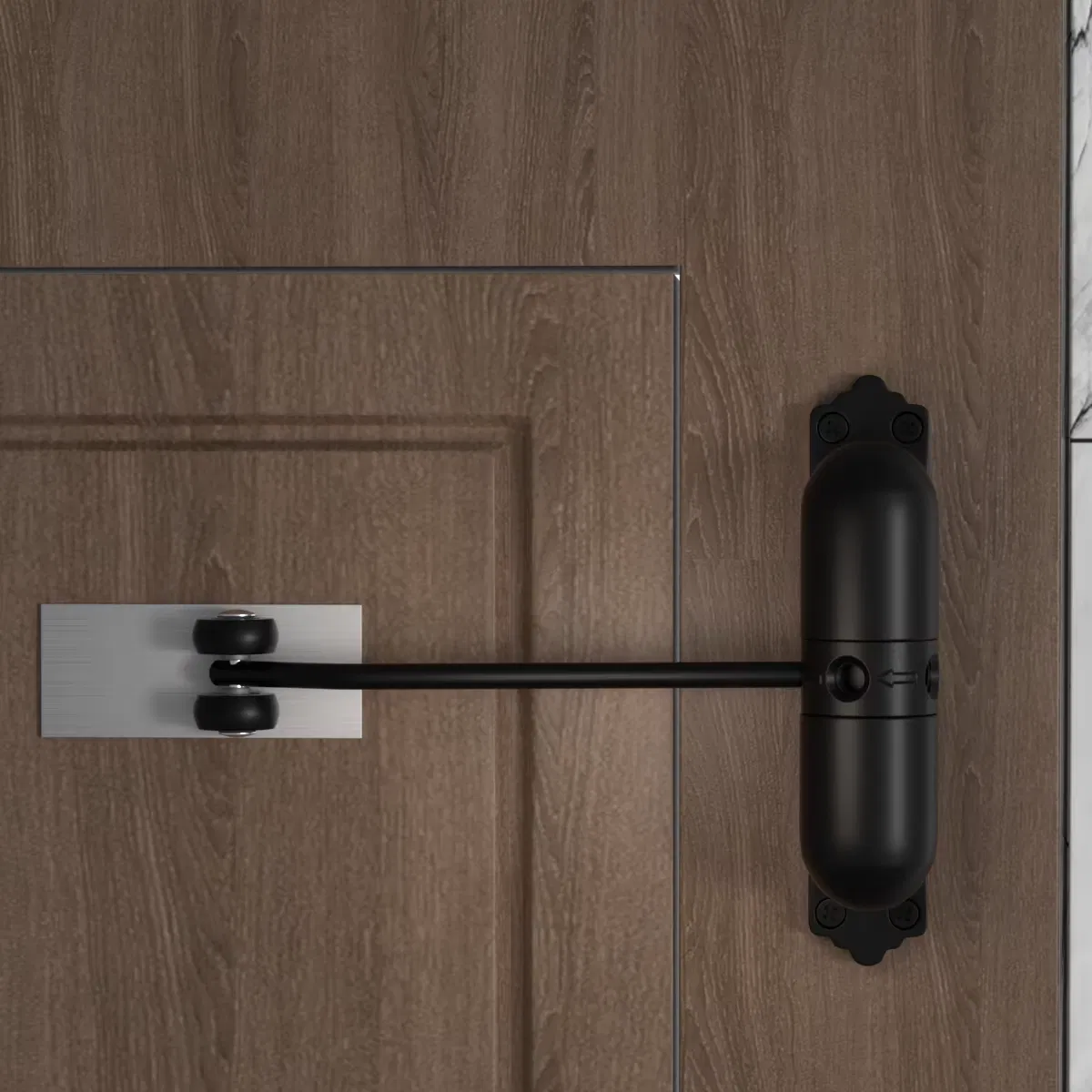 Best Selling Functional Effectively Customized Adjustable Automatic Household Push Pull Wooden Stylish Door Closer