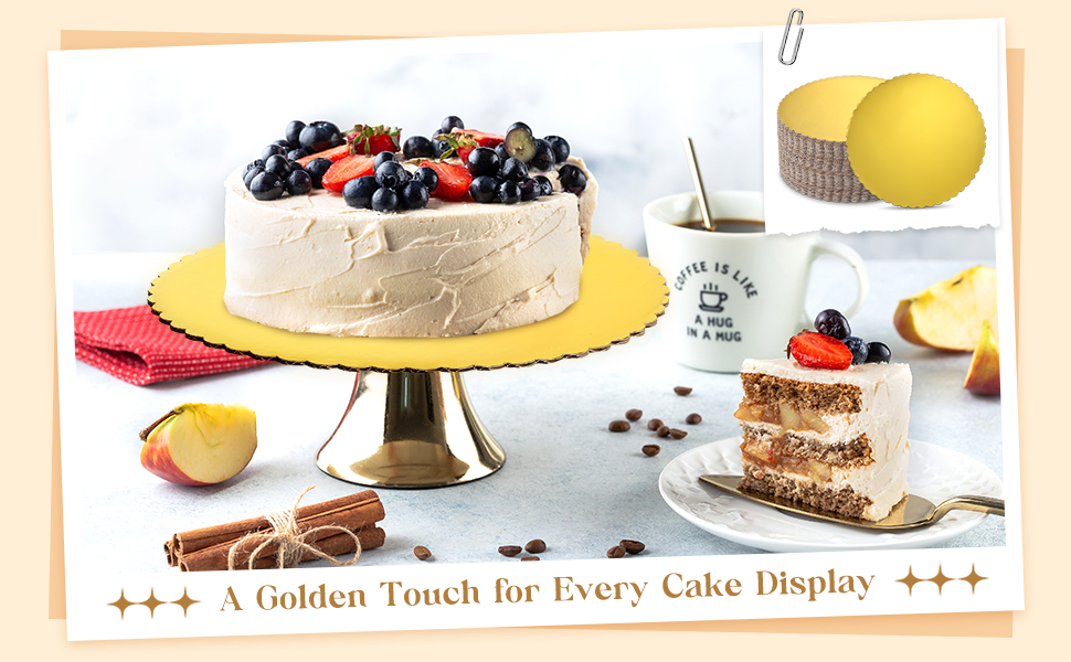 Gold Cake Boards 12 Inch Round
