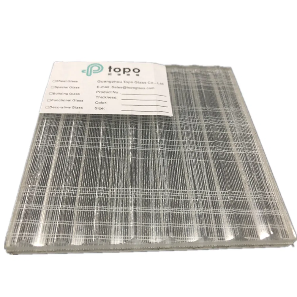 Decorative Stainless Steel Weave Wire Mesh Laminated Glass for Doors and Windows