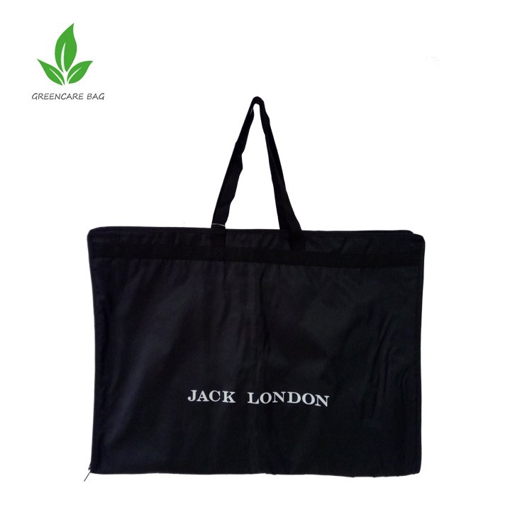 PEVA Garment Bag Custom Logo Waterproof Travel Business Hanging Clothes Storage Foldable Suit Dress Garment Bags