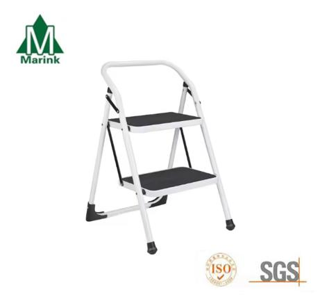 Quality Assurance 80cm Steel Library Ladder 330lb 2 Step Folding Multipurpose Ladders