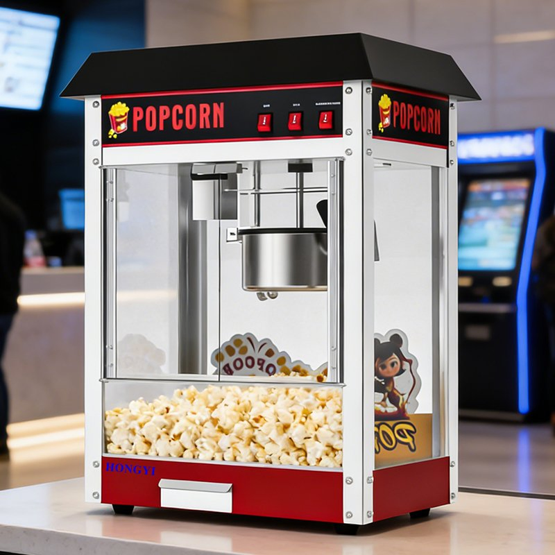 1400W Luxury Black Roof, Brand New, Best-Selling Popcorn Machine.