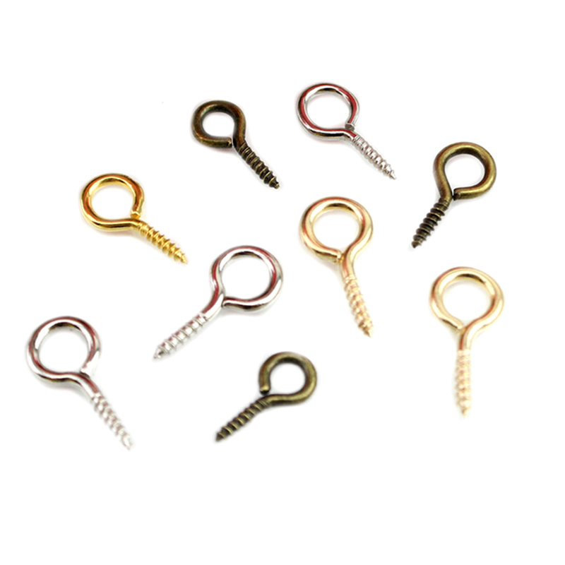 Nickel Plated 12mm Metal Eye Screw