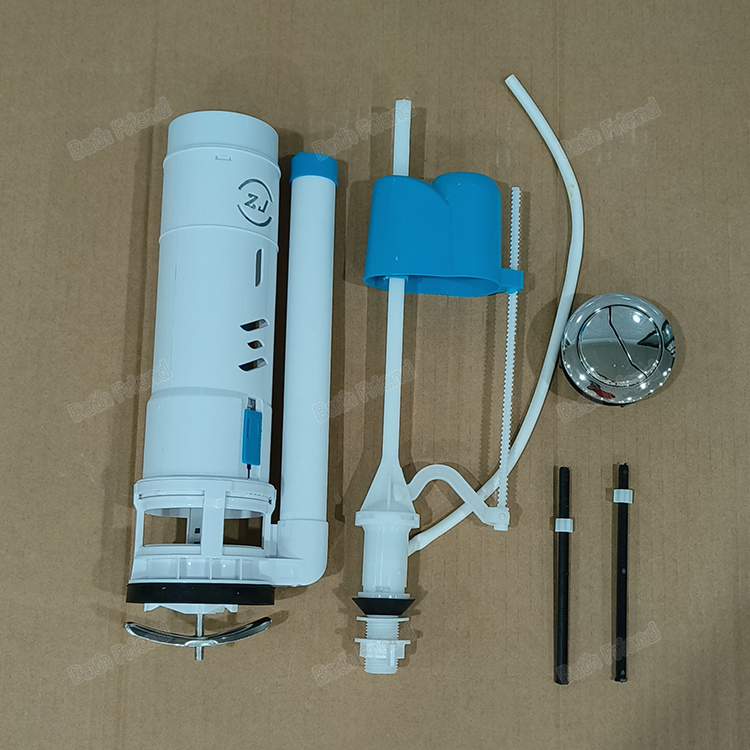 Chaozhou Factory Bathroom Accessories Standard Size Flushing System for One Piece Toilet PP Water Saving 3/6L Toilet Flushing System