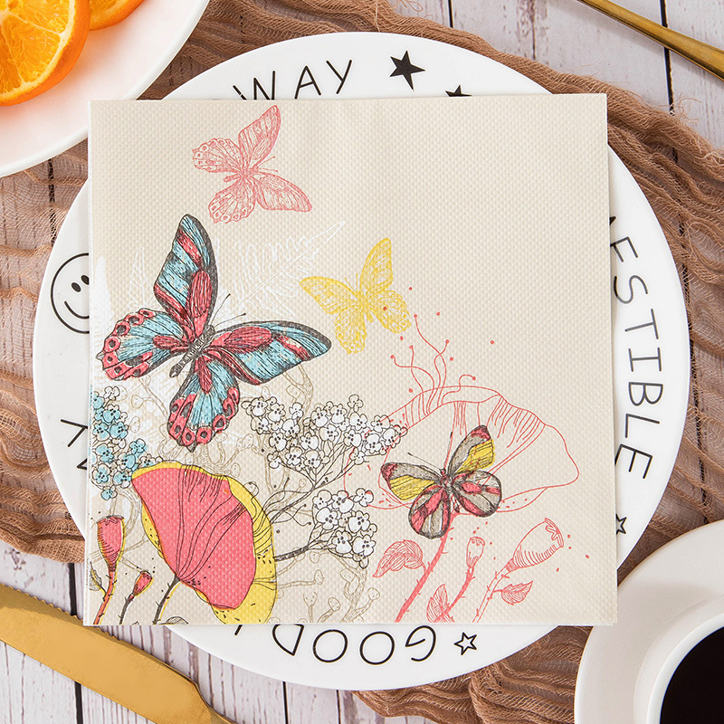 Reliable Soft Gentle Touch Soft Multi Ply Paper Printing Napkin Paper