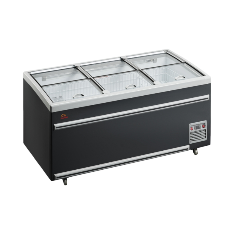 Top Commercial Supermarket Combined Copper Tube Evaporator Automatic Defrosting Low-Emissivity Glass Door Digital Thermostat Refrigerator Freezer