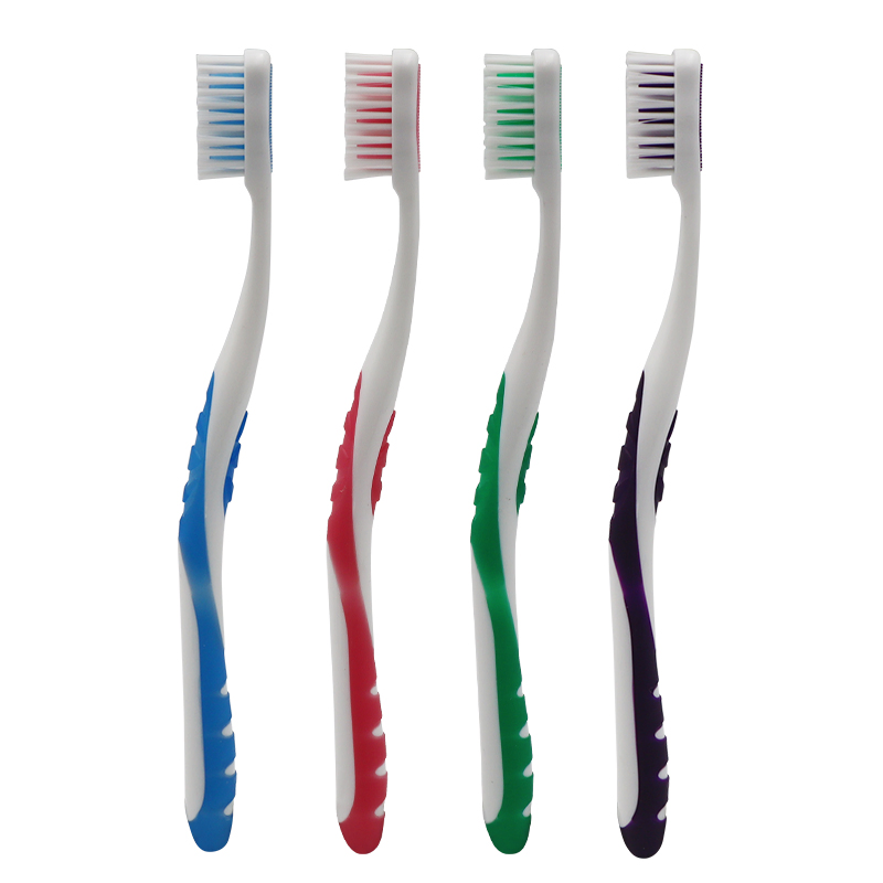 Premium Soft Bristle Toothbrush with Ergonomic Rubber Handle