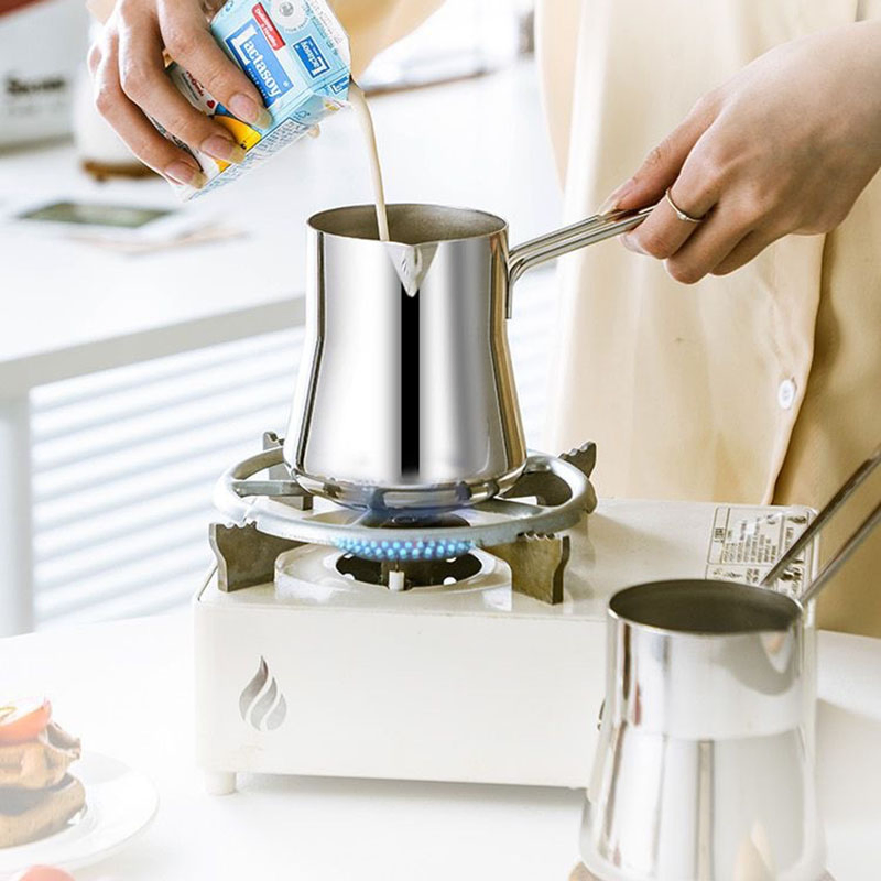 Stainless Steel Hand Brewed Milk Pot Latte Art Cup Coffee Kettle