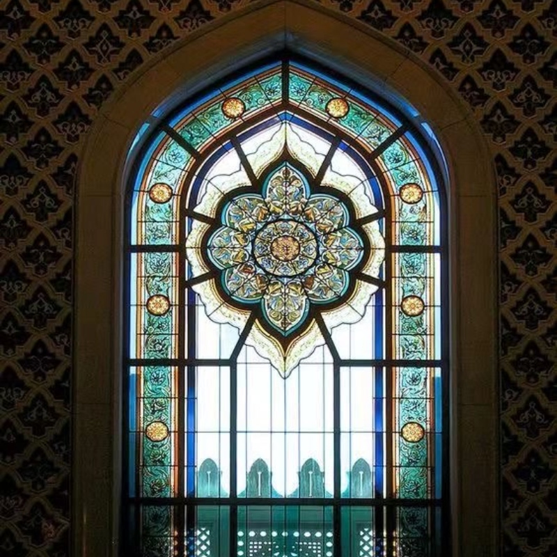 Enameled Ceramic Fritted Frit Tempered Toughened Silk Screen Digital Printed Glass for Cathedral Glass
