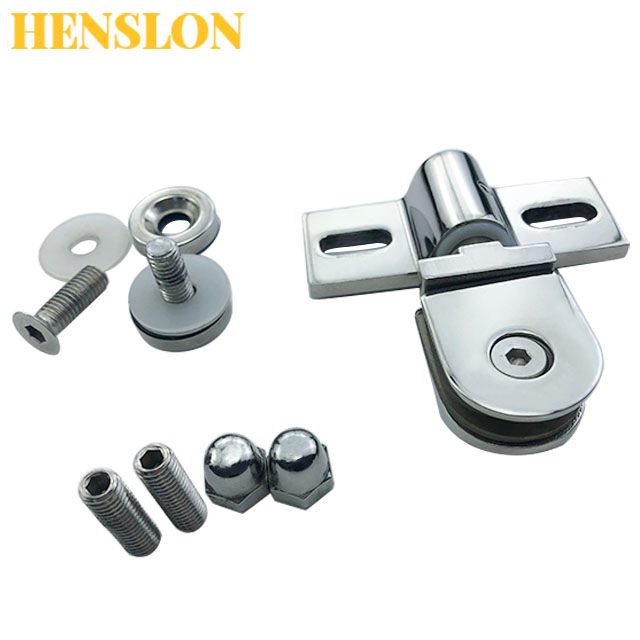 Stainless Steel Frameless Flexible Shower Wall to Glass Support Linking Connector Telescopic Rod
