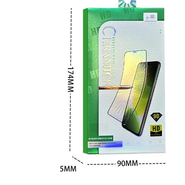 Упаковочная коробка для защитной плёнки экрана телефона