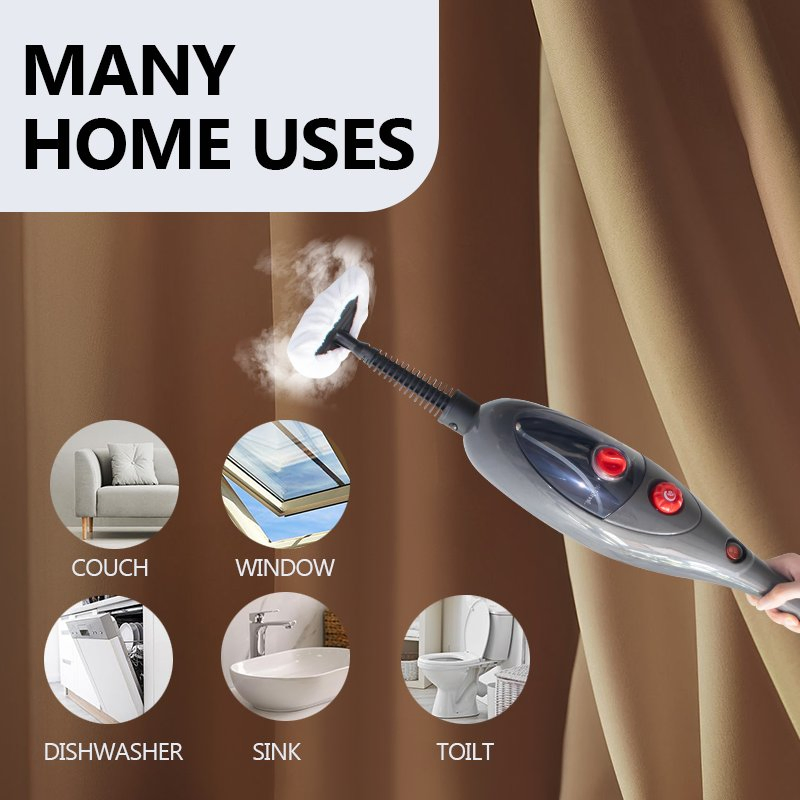 Popular 1300W 400ml Home Steam Mop Cleaner 10 in 1 Electric Mop High Pressure Steam Cleaner Machine Floor Care