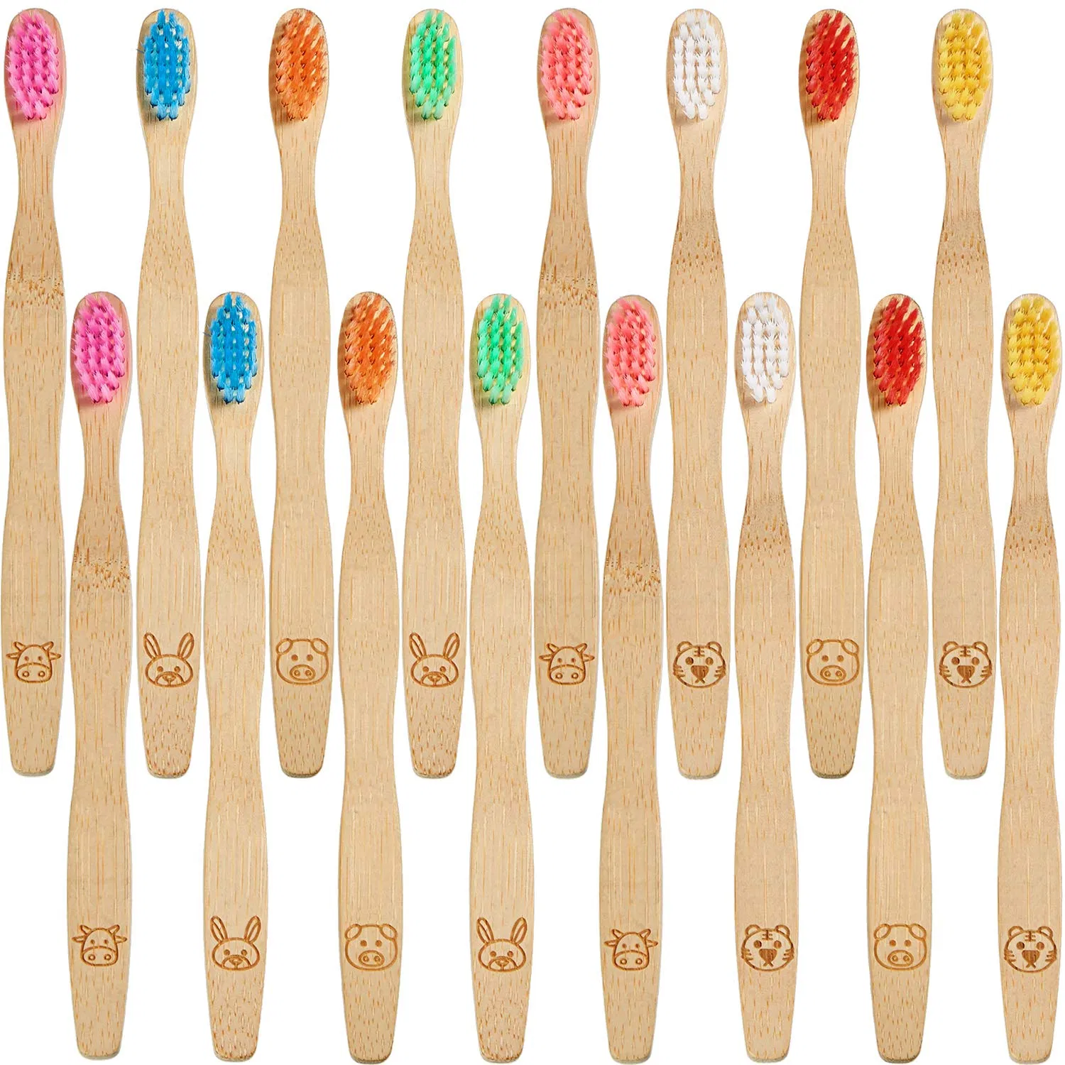 Bamboo Toothbrushes Biodegradable Soft Bristles for Home/Hotel Oral Care Bulk Wholesale