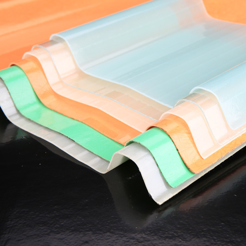 Прозрачная гофрированная панель GRP для кровли, 10 футов, синяя