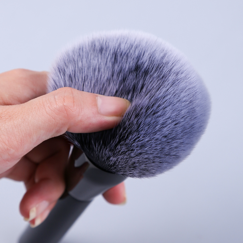 Large Loose Powder Black Makeup Brush for Daily Makeup
