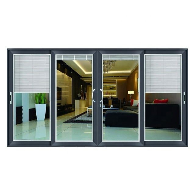 Commercial Residential Lowes Glass Aluminum Bi Folding Sliding Door