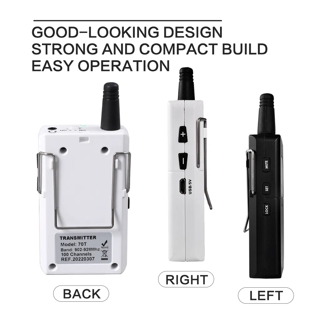 Беспроводная туристическая система гида 70R, 60 часов работы