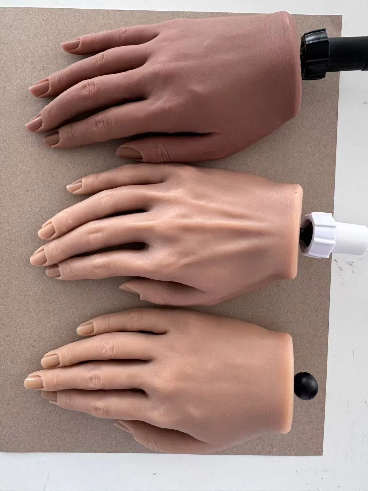 Durable Silicone Fake Hands Model for Makeup and Beauty Demonstrations