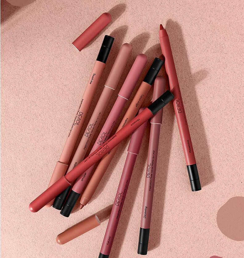 Matte Lipstick Lip Liner Everyday Nude Makeup