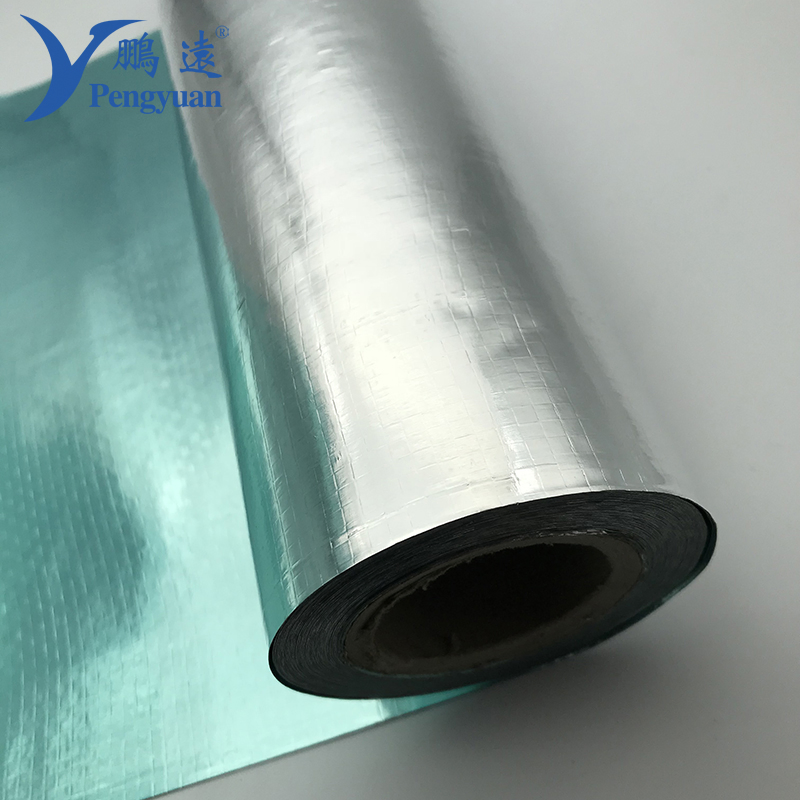 Roof Sarking Blue Aluminum Foil Laminated PE Woven Fabric for Building Material
