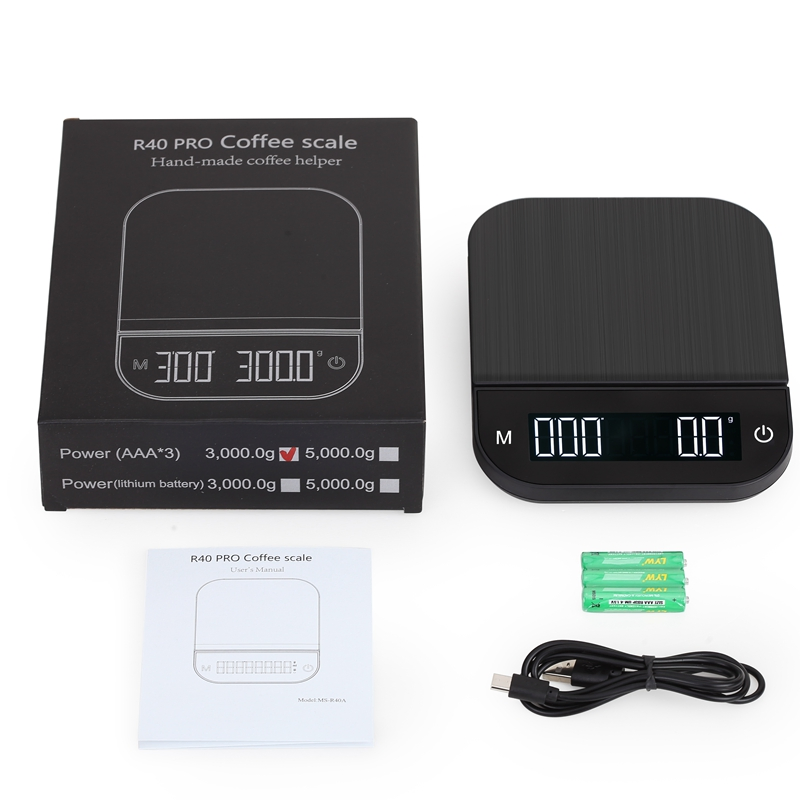 Кухонные весы с таймером Ecocoffee S3, 3 кг