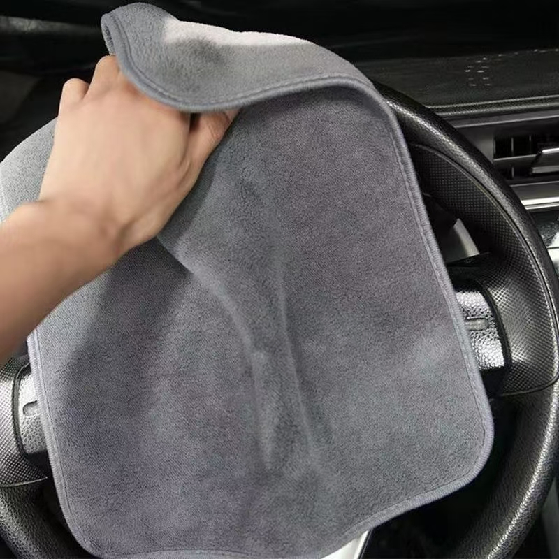 Car Wash Towel, Car Wiping Cloth, Double-Sided Thickened Water Absorbing, Seamless, Large Car Interior Cleaning Cloth, No Shedding of Hair