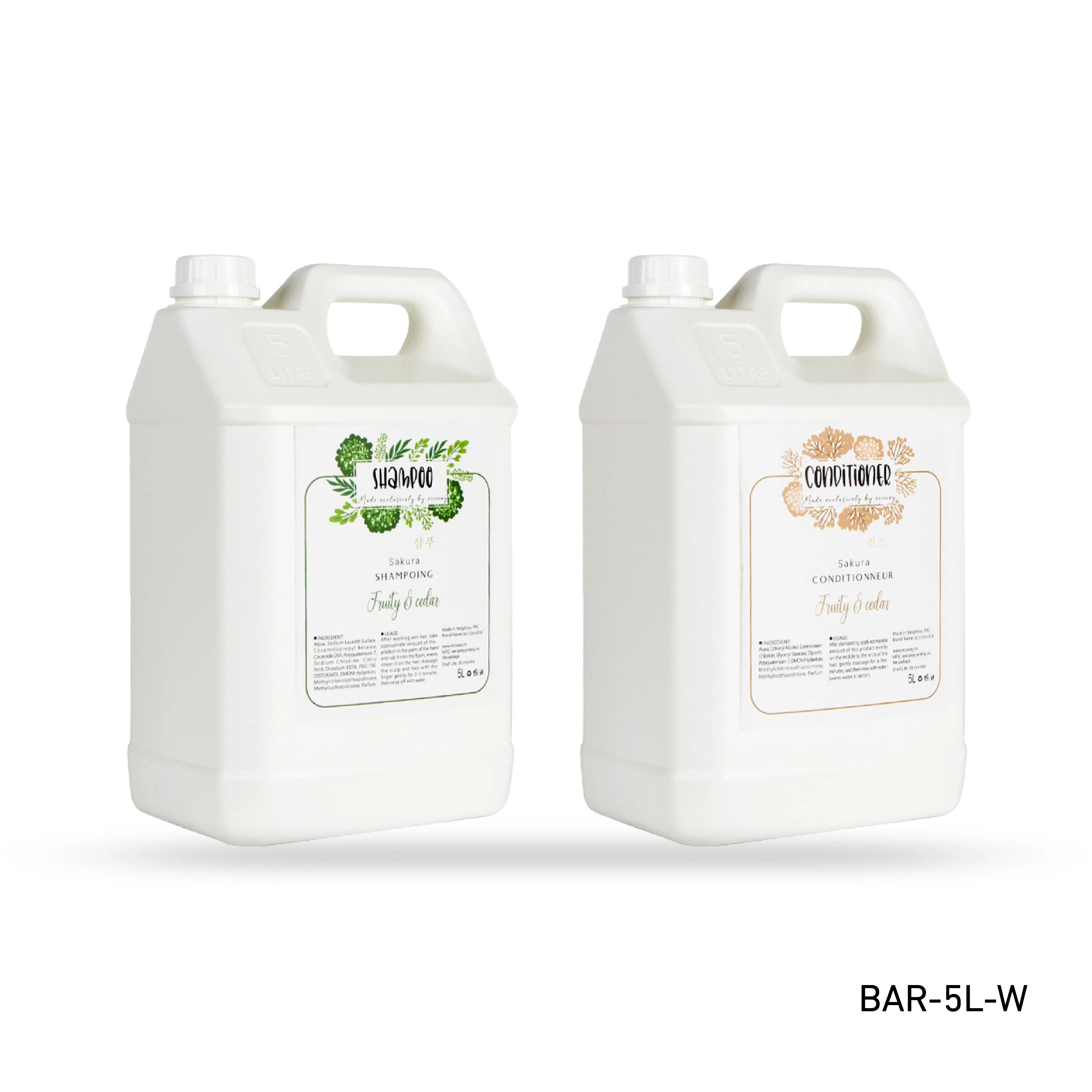 Bulk Packing Customized 5L Refill Shampoo for Hotel Hand Wash and Body Lotion