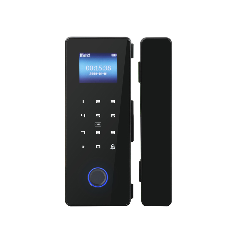Water Proof Bluetooth Fingerprint Password Unlock Glass Door Smart Lock