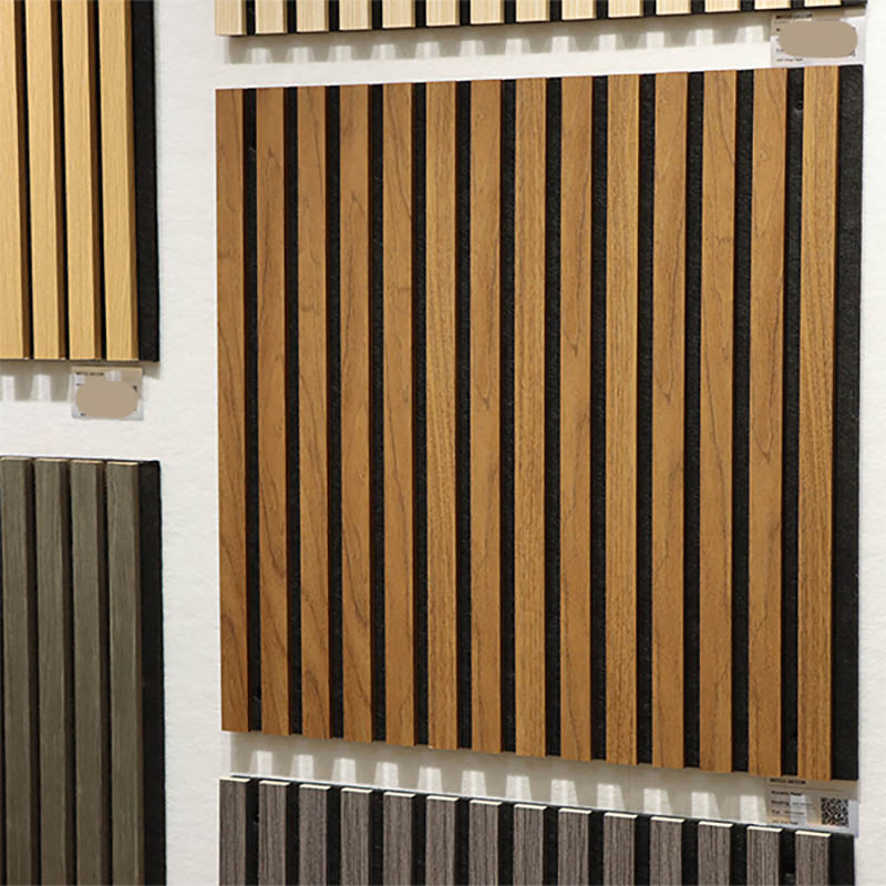 Decorative Acoustic 3D Printed Design Interior Composite Fluted Wall Panel with WPC