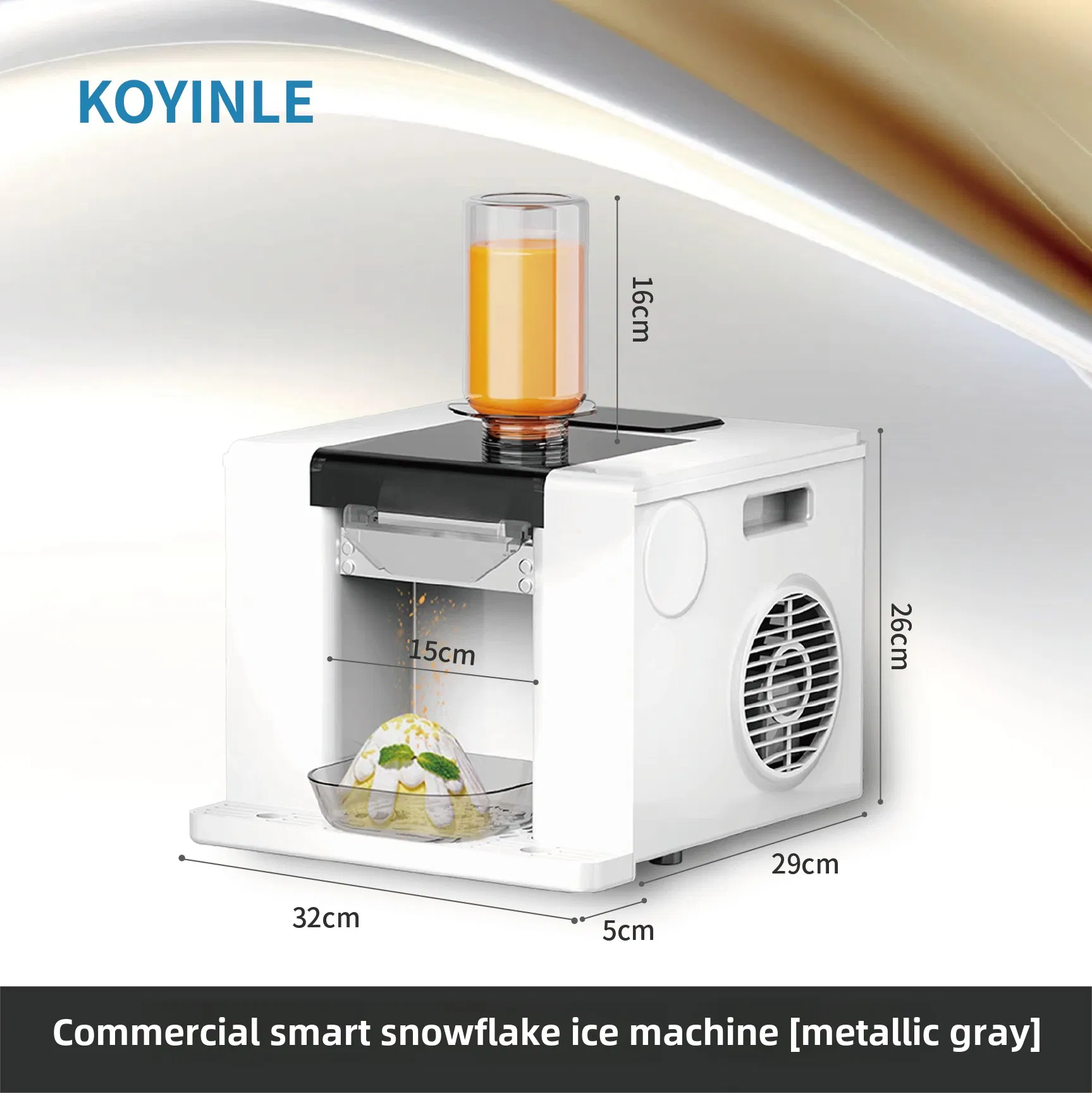Snowflake Design Commercial Ice Maker with Fast Freezing Capacity