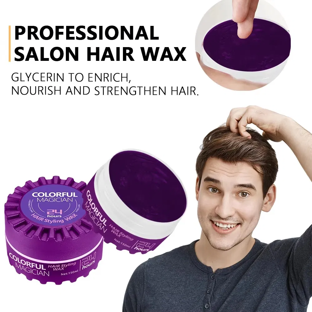 Hot Sale Wax Strong Hold Hair Styling Product Hair Pomade Wax Private Customization Brand 150g Retro Shine Western Unisex OEM