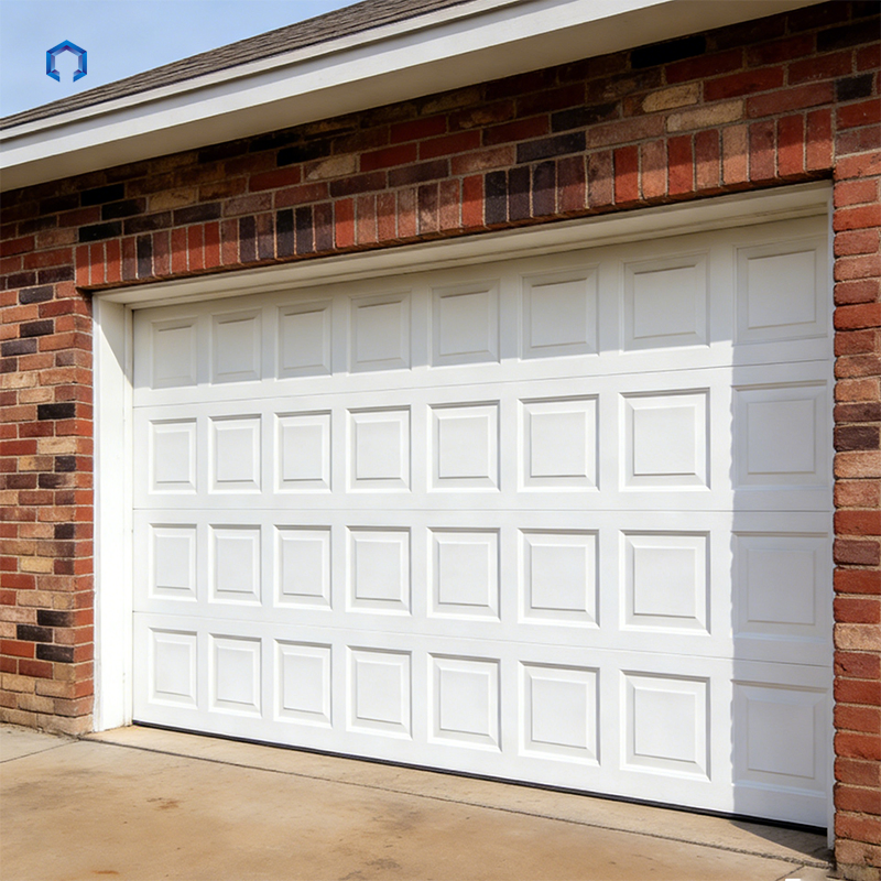 Villa Steel Panel Sectional Black Automatic Garage Door