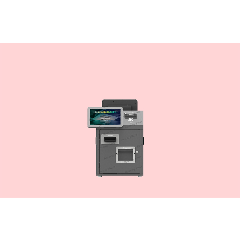 Hot Sale Bill Acceptor Motorized Magnetic Card Reader Cash Deposit and Withdraw Kiosk Terminal Display Cabinet