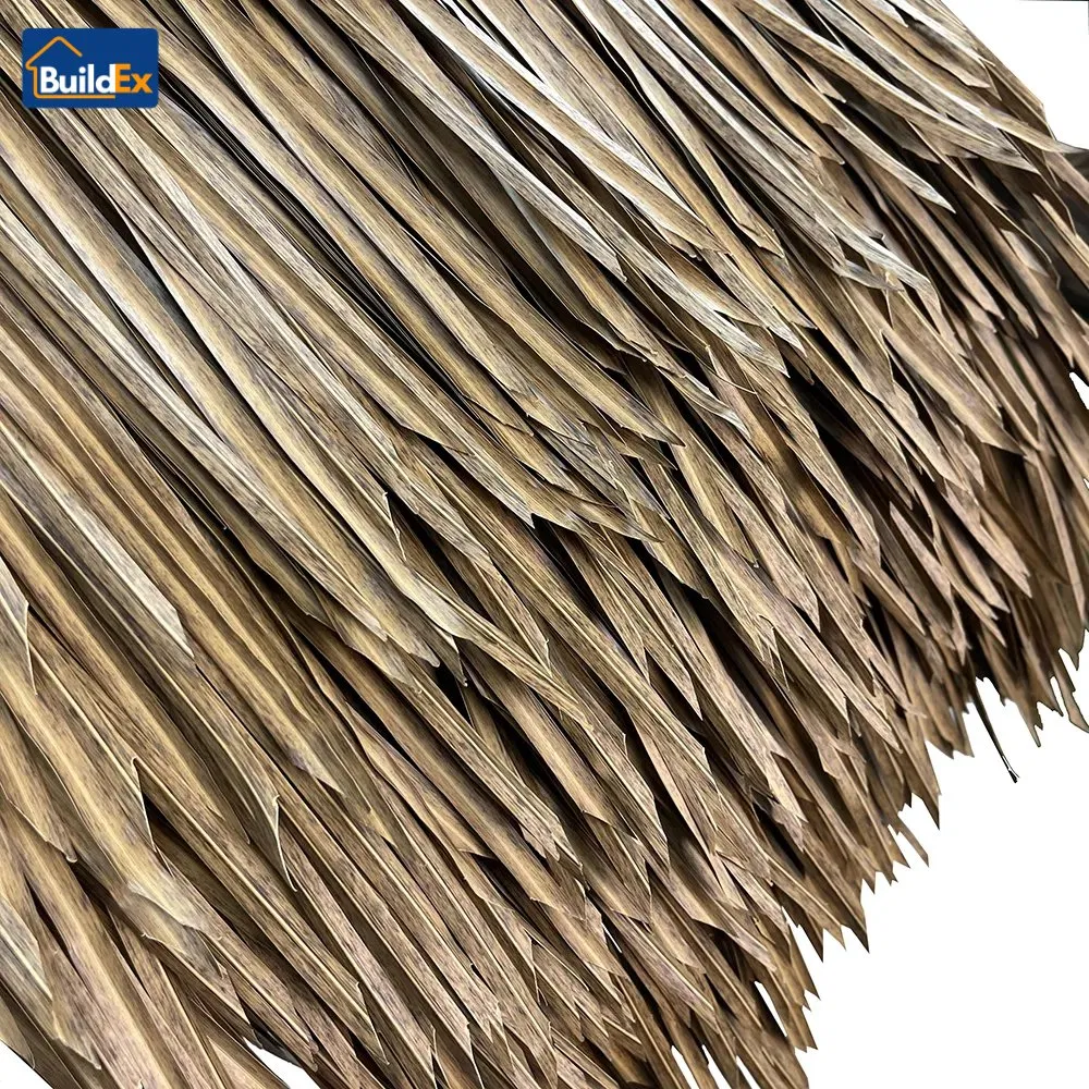 Fireproof Synthetic Thatch Roof Sheets for Villa Resort and Amusement Park Use