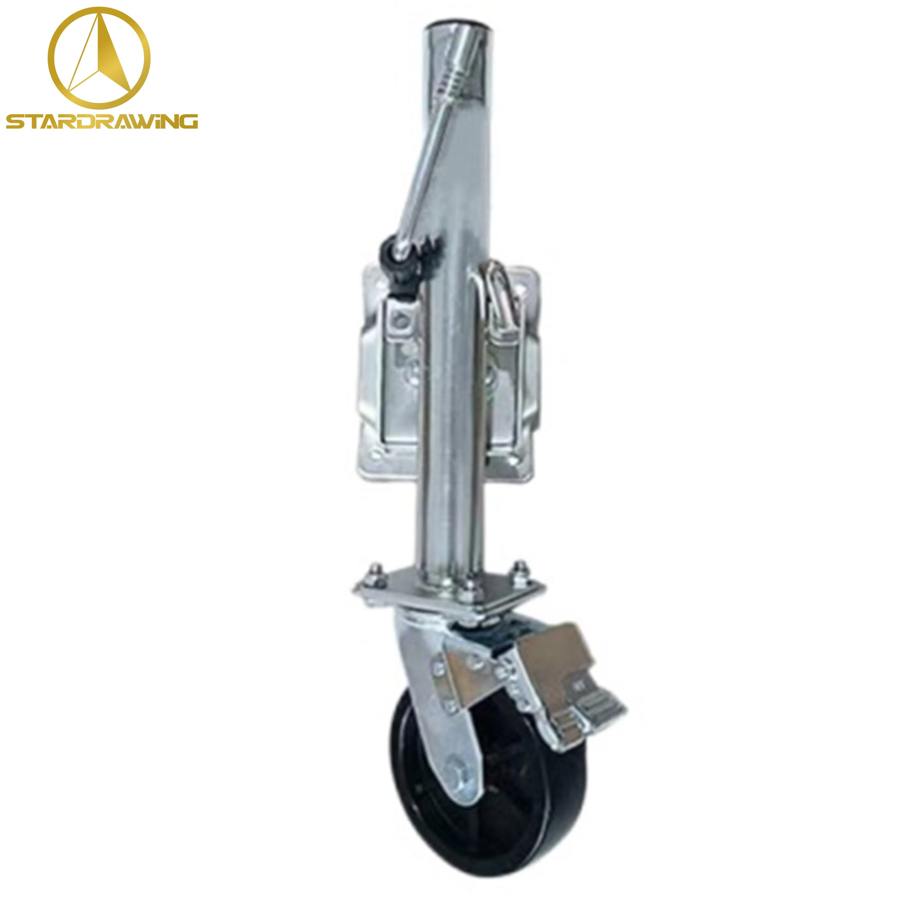 Stardrawing Trailer Jack Jockey Wheel with Brake 6 8 Inch Options