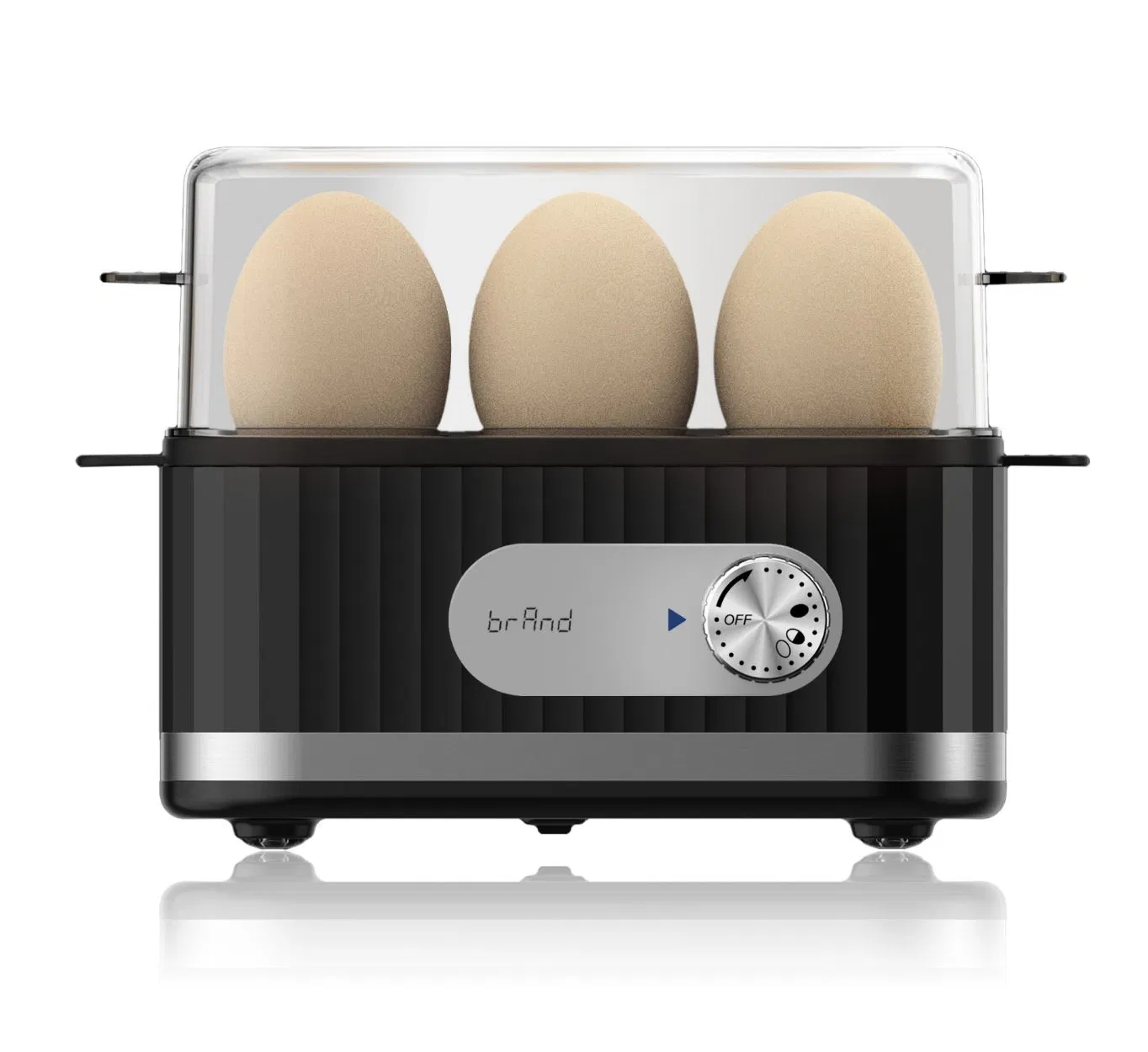 Precise Doneness 6-Egg Electric Egg Boiler Timer with Anti-Dry Technology