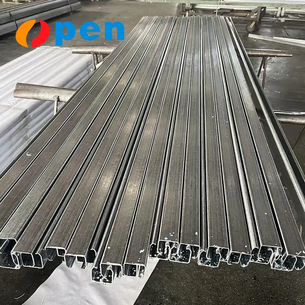Industrial Door Custom Frame Steel Edge Frame, Steel Rail Sliding Door Track