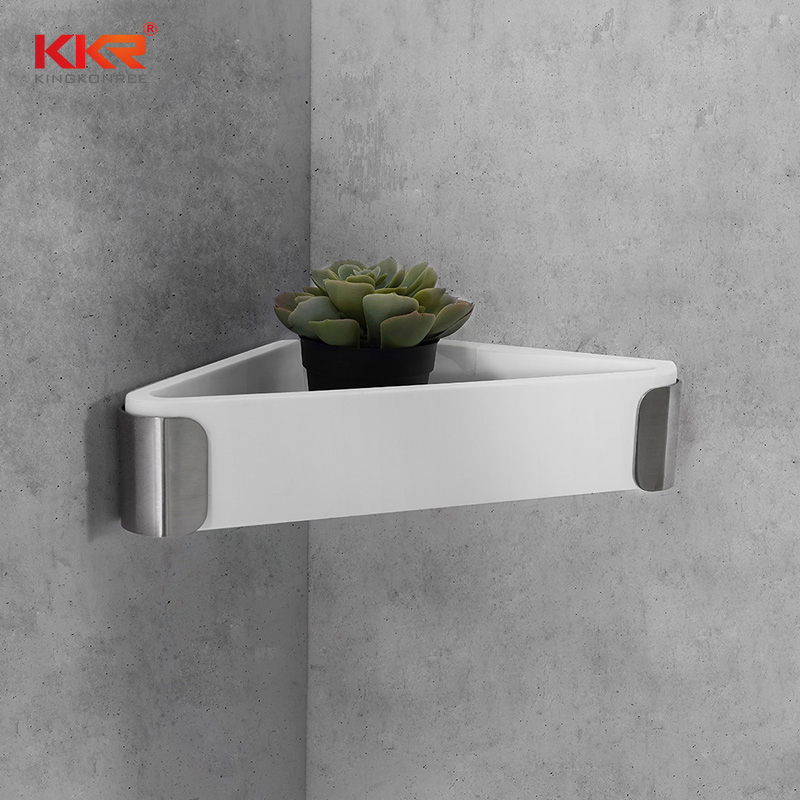 Hotel Towel Rack Corner Shower Shelf Storage Rack for Bathroom