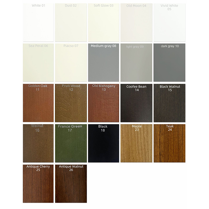 Manufacture Custom Modern Interior PVC Window Shutters