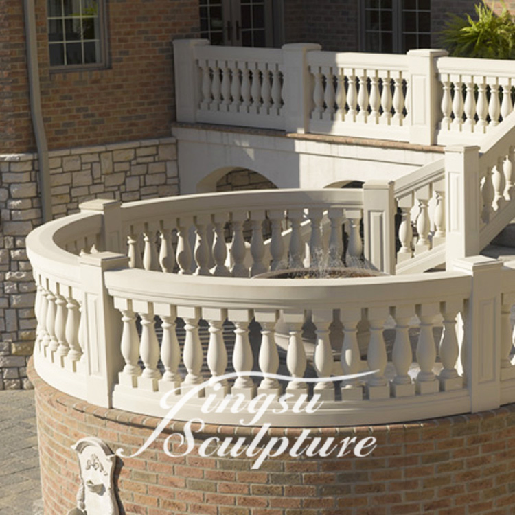 Home Decoration Architectural Decoration Customized Size Hand Carved Marble Balustrade
