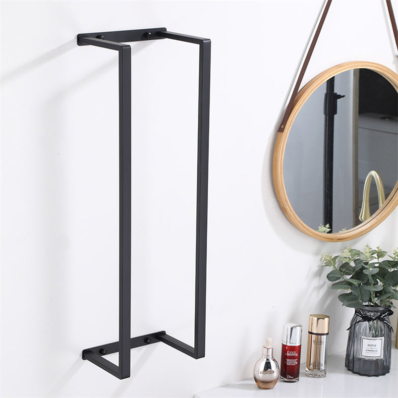 Матовый черный полотенцесушитель из нержавеющей стали