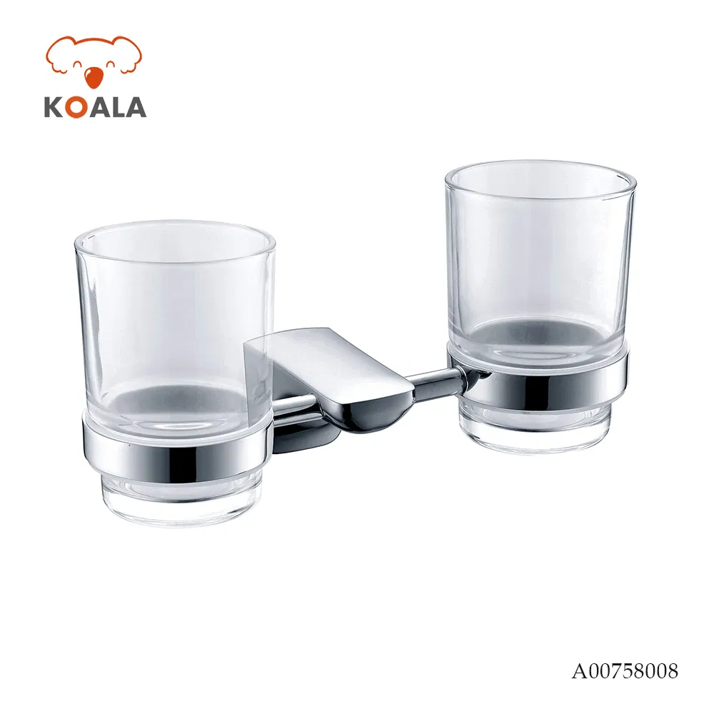 Modern Single and Double Glass Tumbler Holder for Stylish Bathrooms