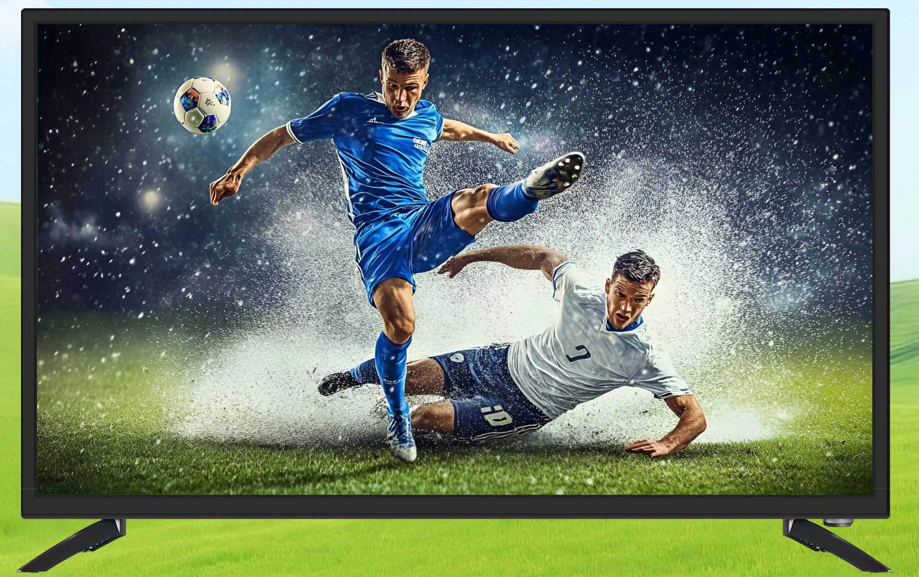 Solar LED TV Frameless 32 Inch Smart HD Color LCD LED TV