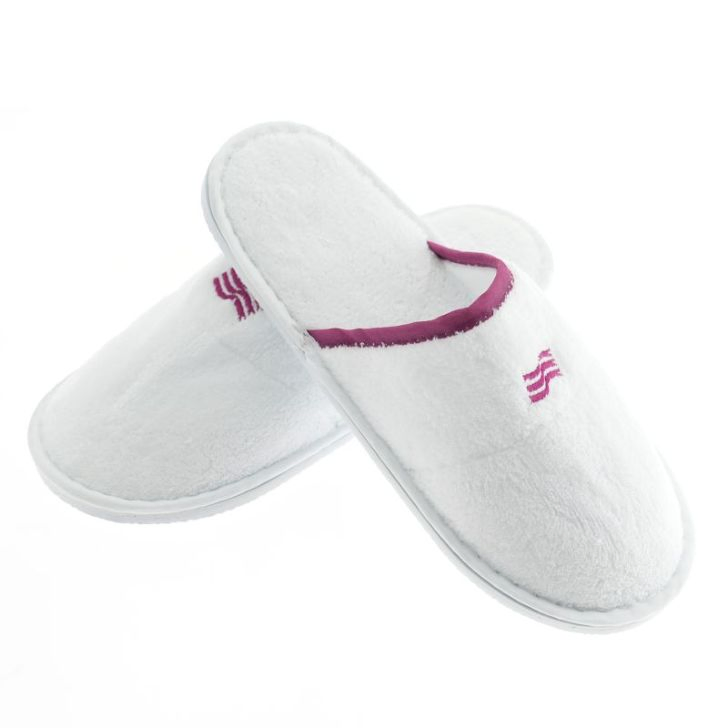 Factory Price White Non-Slip Hotel Slipper for Bedroom and Hotel Use