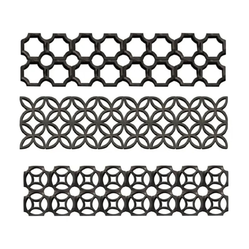 Gray Vintage Natural Terracotta Clay Hollow Decorative Bricks Building Blocks