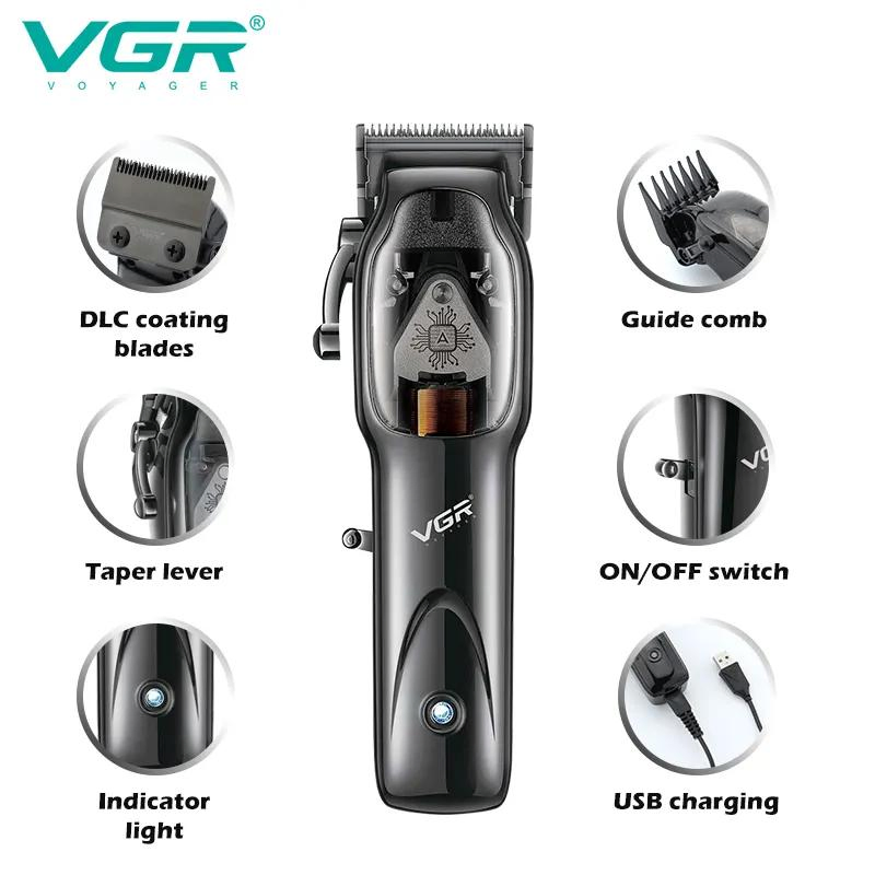 Wholesale Men's Hair Cut Machine Cordless Salon Electric Hair Trimmer Vgr
