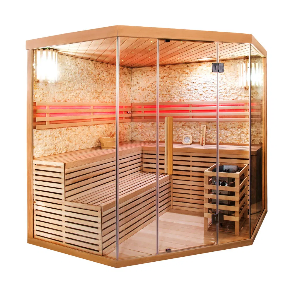 Традиционная сухая сауна из дерева EVST-005 на 4 персоны