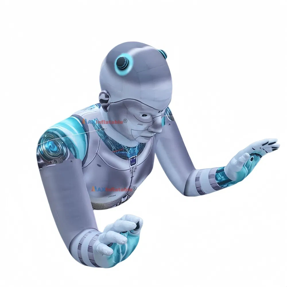 Giant 15meter Inflatable Realistic Robot Air Model Fro Stage Decoration