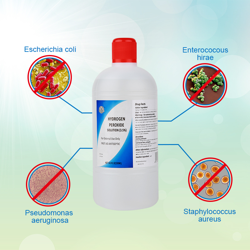 China Supplier 3% H2O2 Hydrogen Peroxide Topical Solution for Scratch