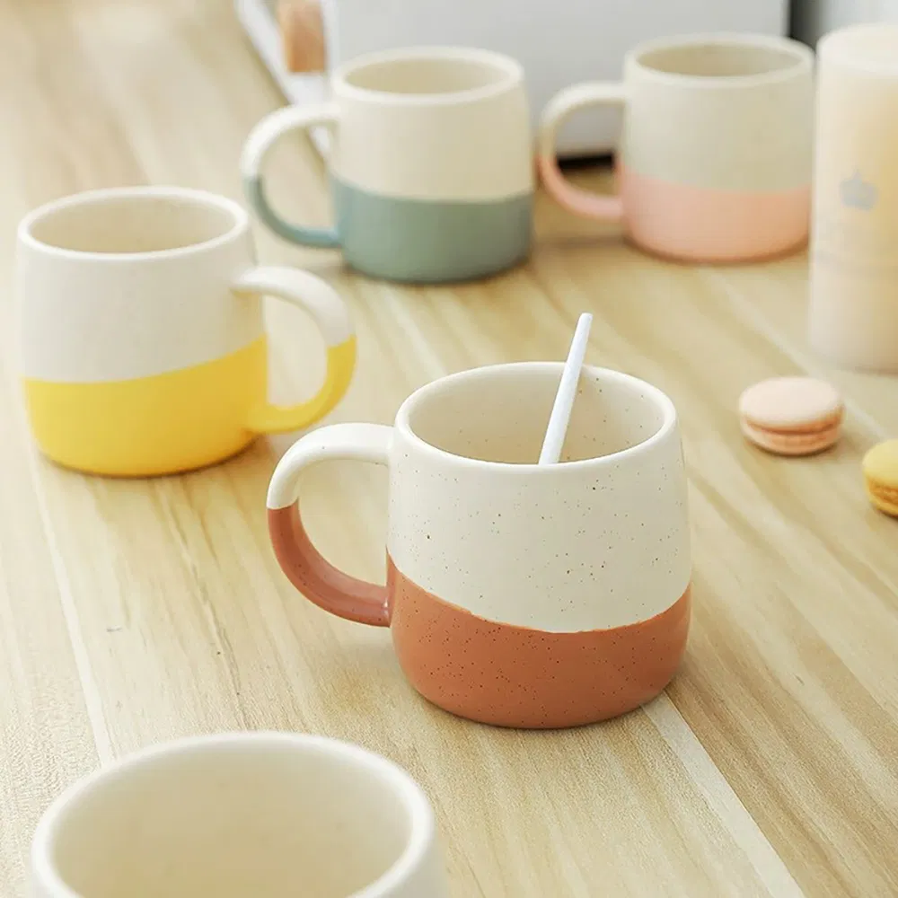 Керамическая кружка для кофе и чая 400 мл, ручная работа